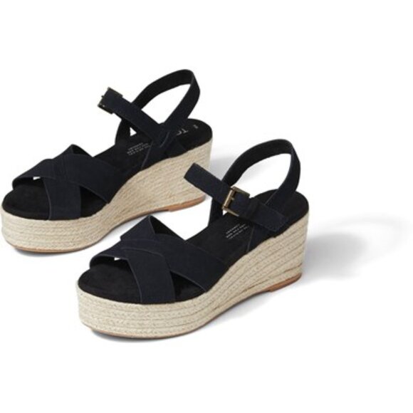 Toms Shoes - Toms - Womens Willow Sandals, size 7.5 US womens, color black